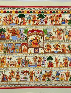 Shruti Sharma
Delhi
Phad painting “Hanuman Chalisa”