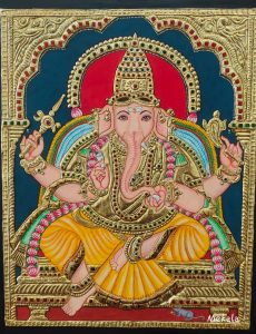 Mekala Selvaraj,Banglore
Tanjore Painting “Lord Ganesha”
mekalaselvaraj